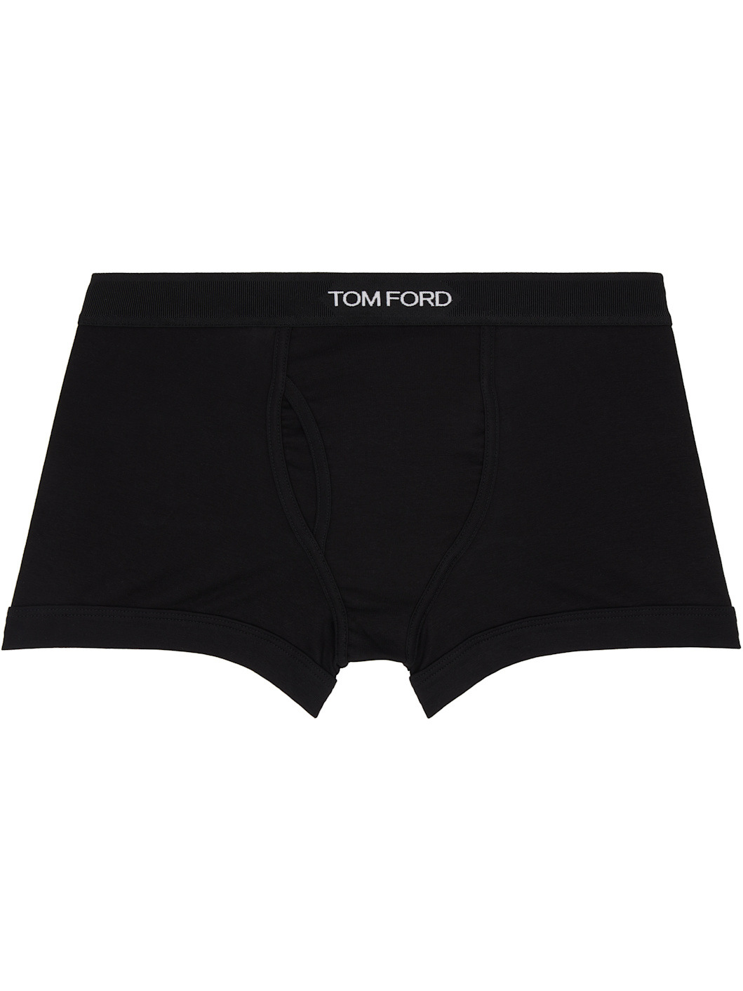 Two-Pack Black & White Cotton Boxer Briefs - 4