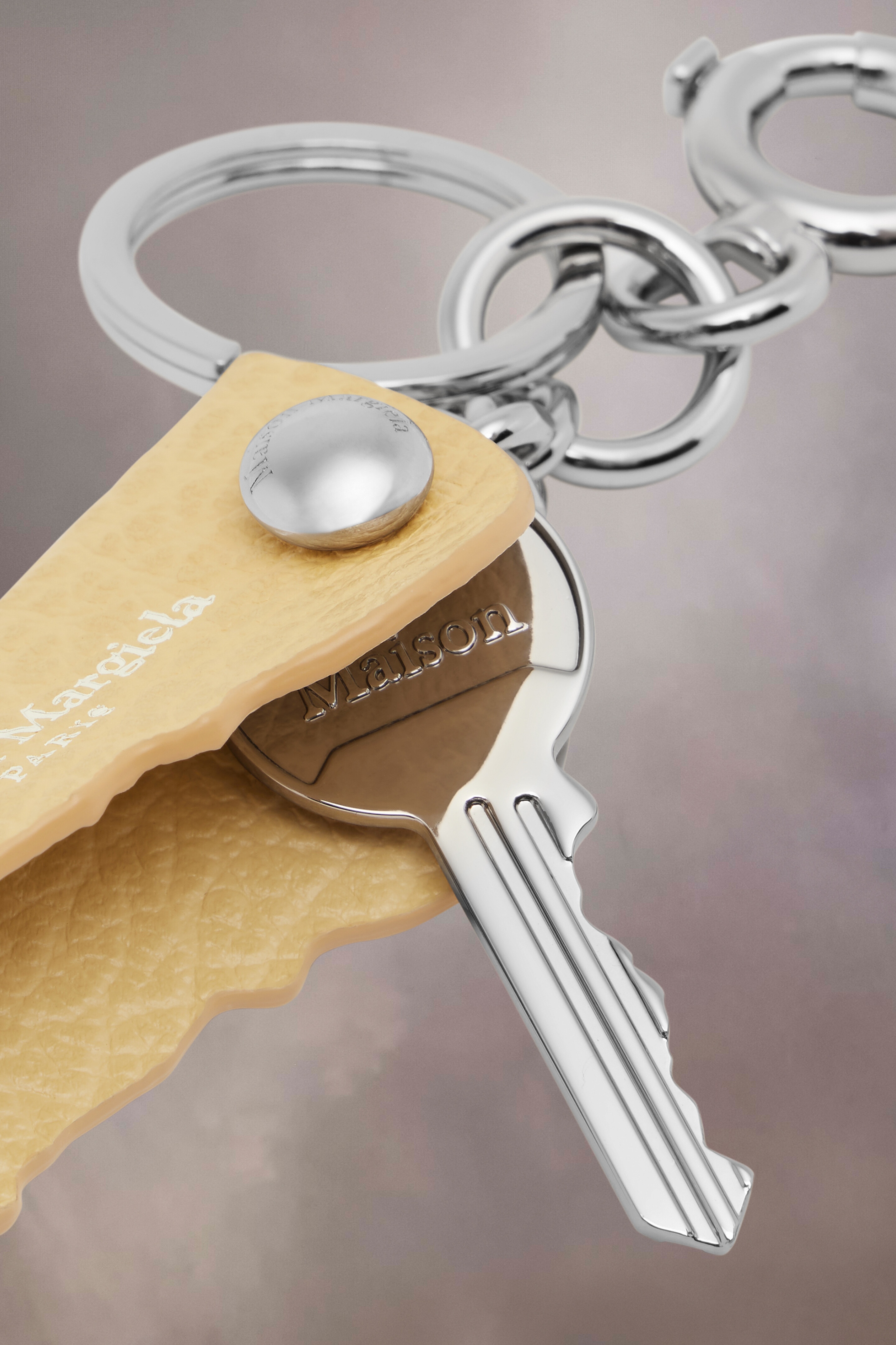 Logo leather keyring - 3