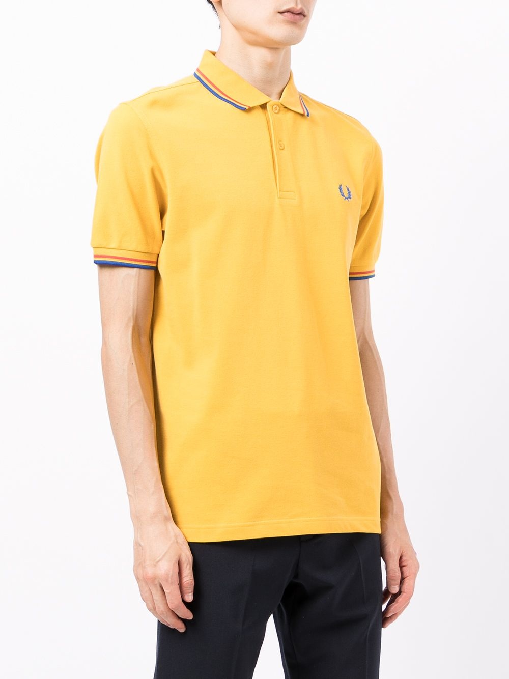 logo embroidered polo shirt - 3