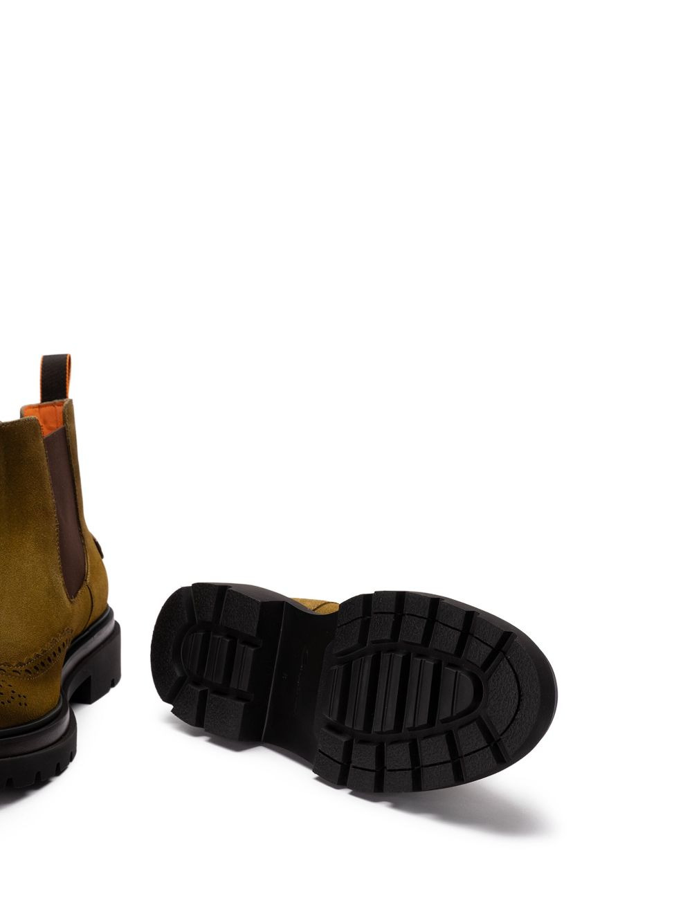 leather logo-patch chelsea boots - 5