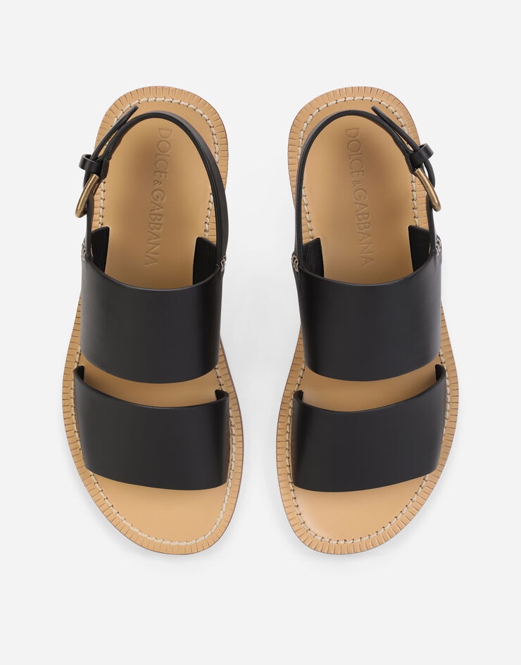 Calfskin pantheon sandals - 4