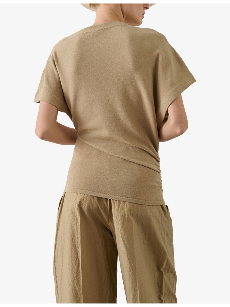 Watson Wide-Leg High-Rise Cotton Trousers 4