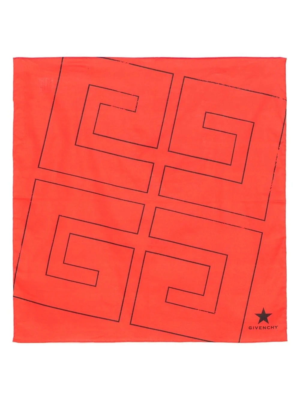 logo-print scarf - 1