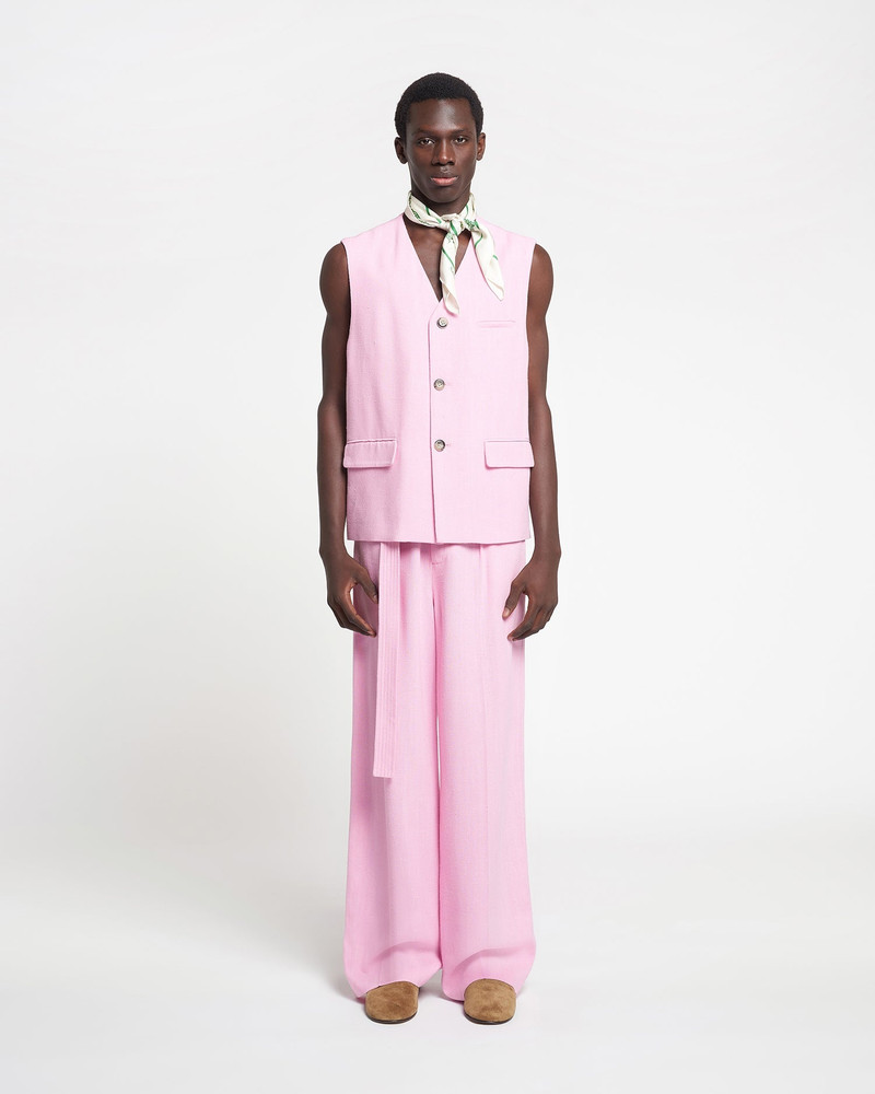 Silk Viscose Tweed Vest 4