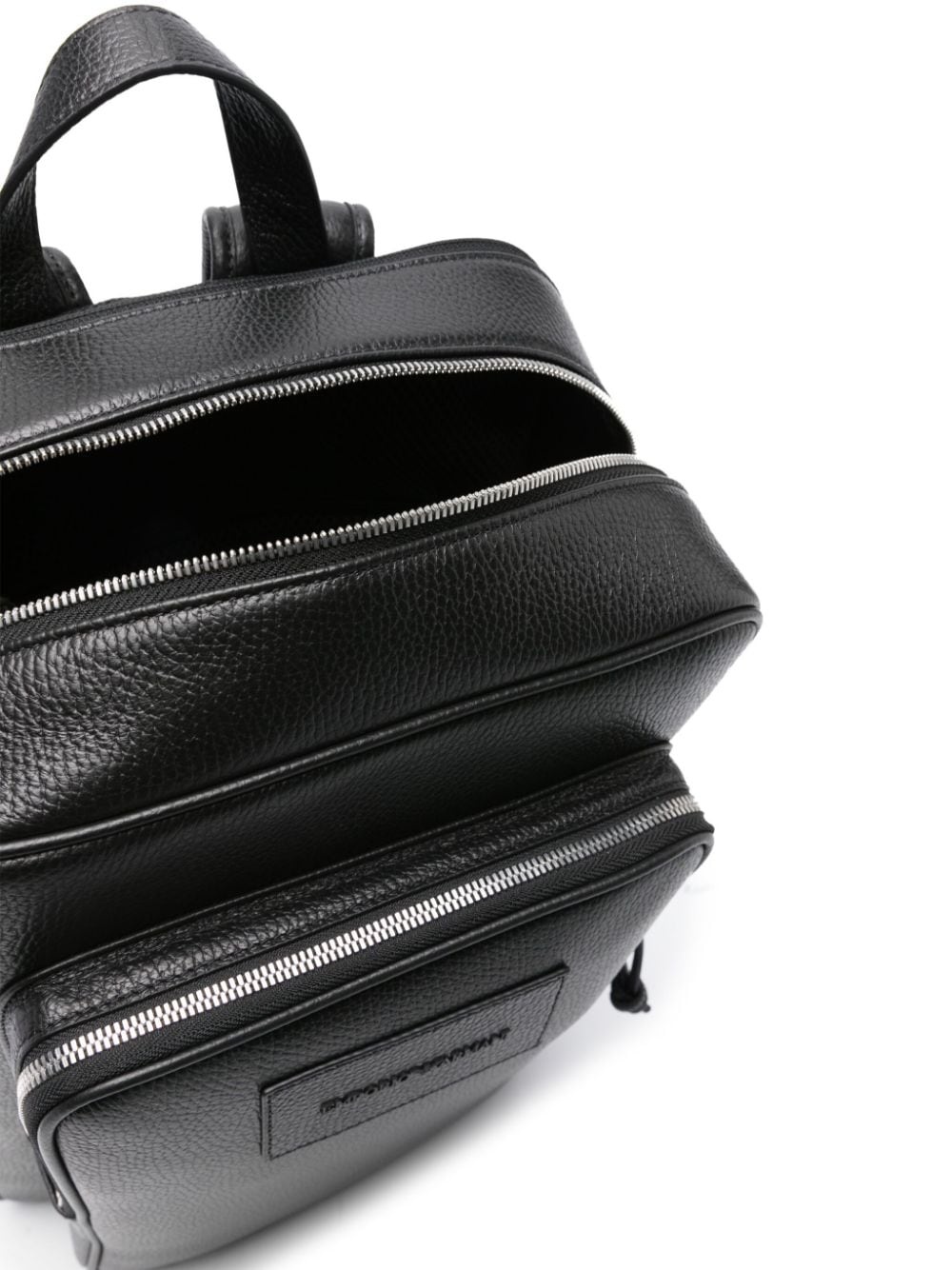 grained-leather backpack - 5