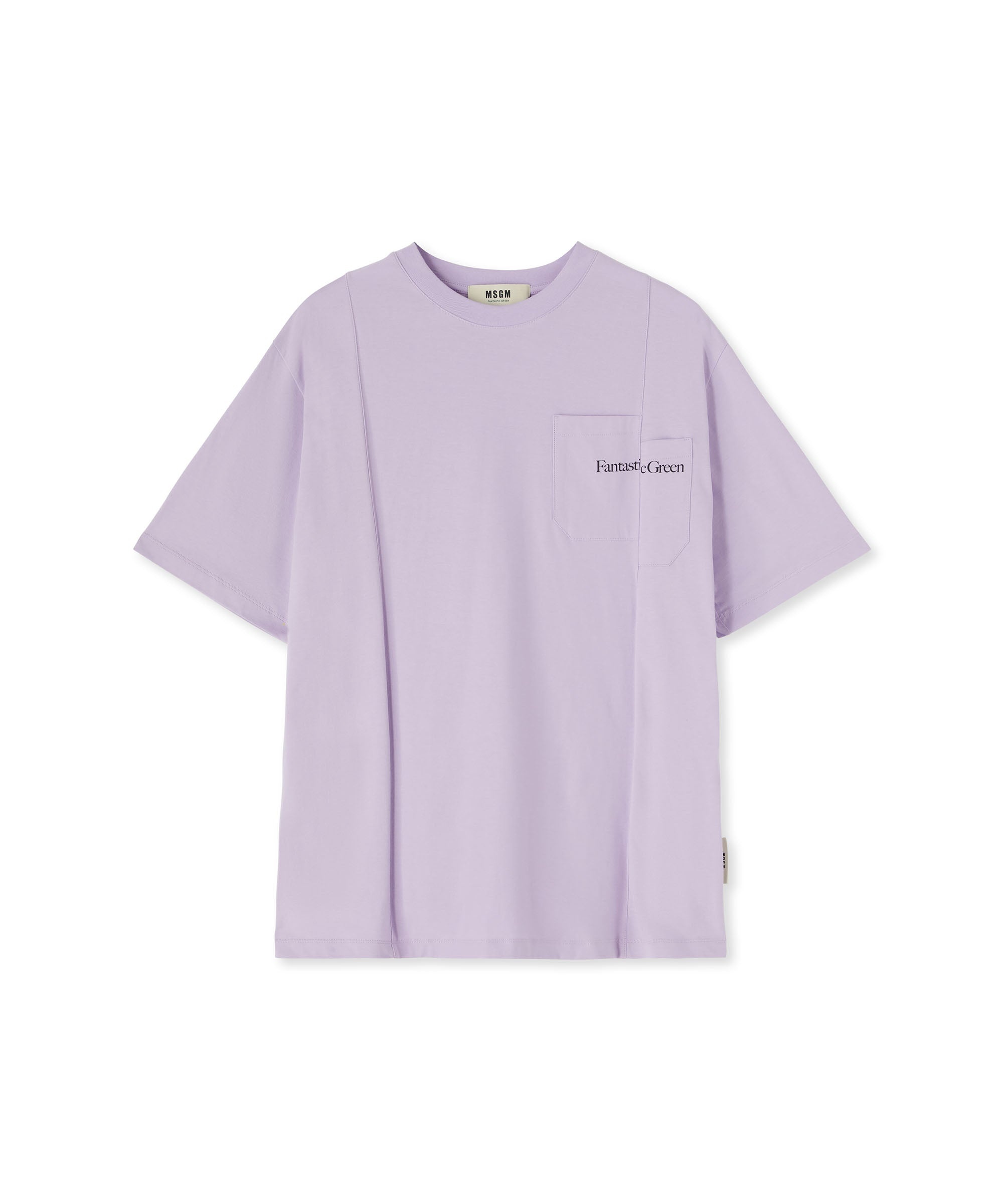 Organic cotton crewneck t-shirt from the MSGM Fantastic Green Capsule - 2
