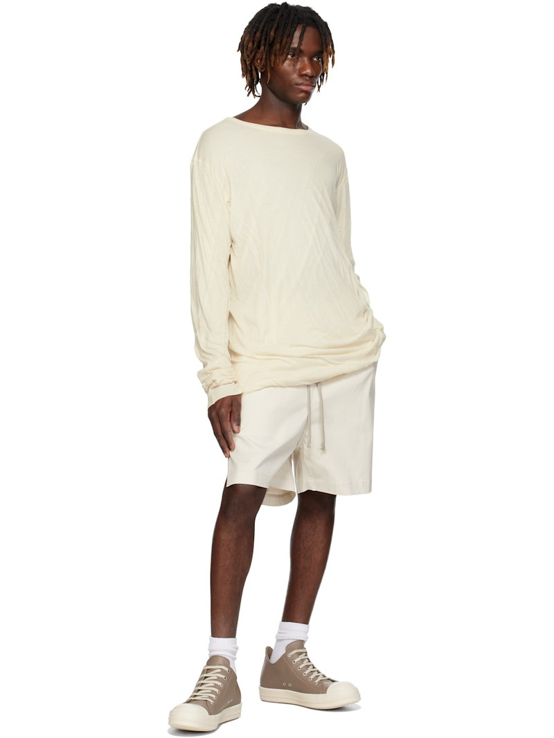 Rick Owens Taupe Hollywood Low Sneaks Sneakers outlook