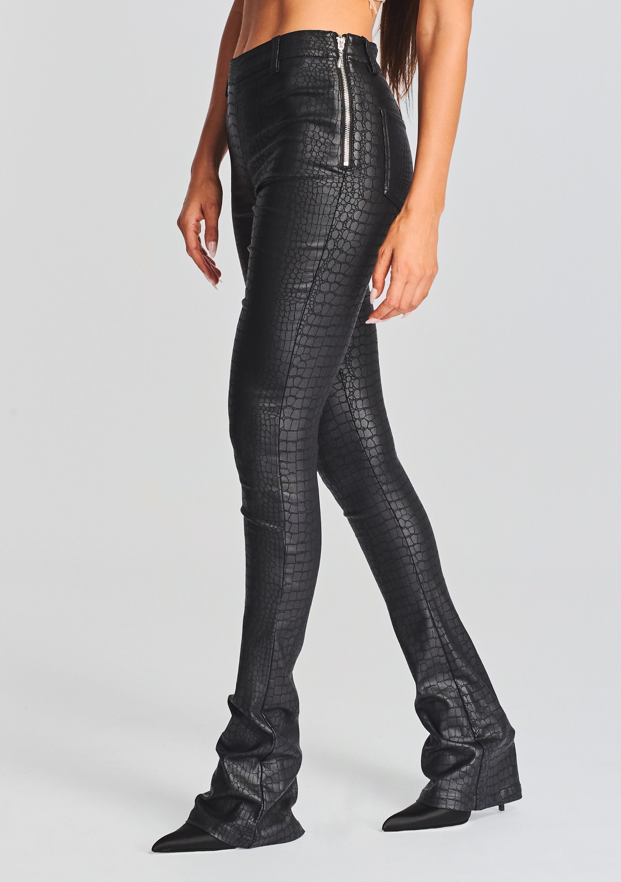 DANICA COATED DENIM PANT - 3