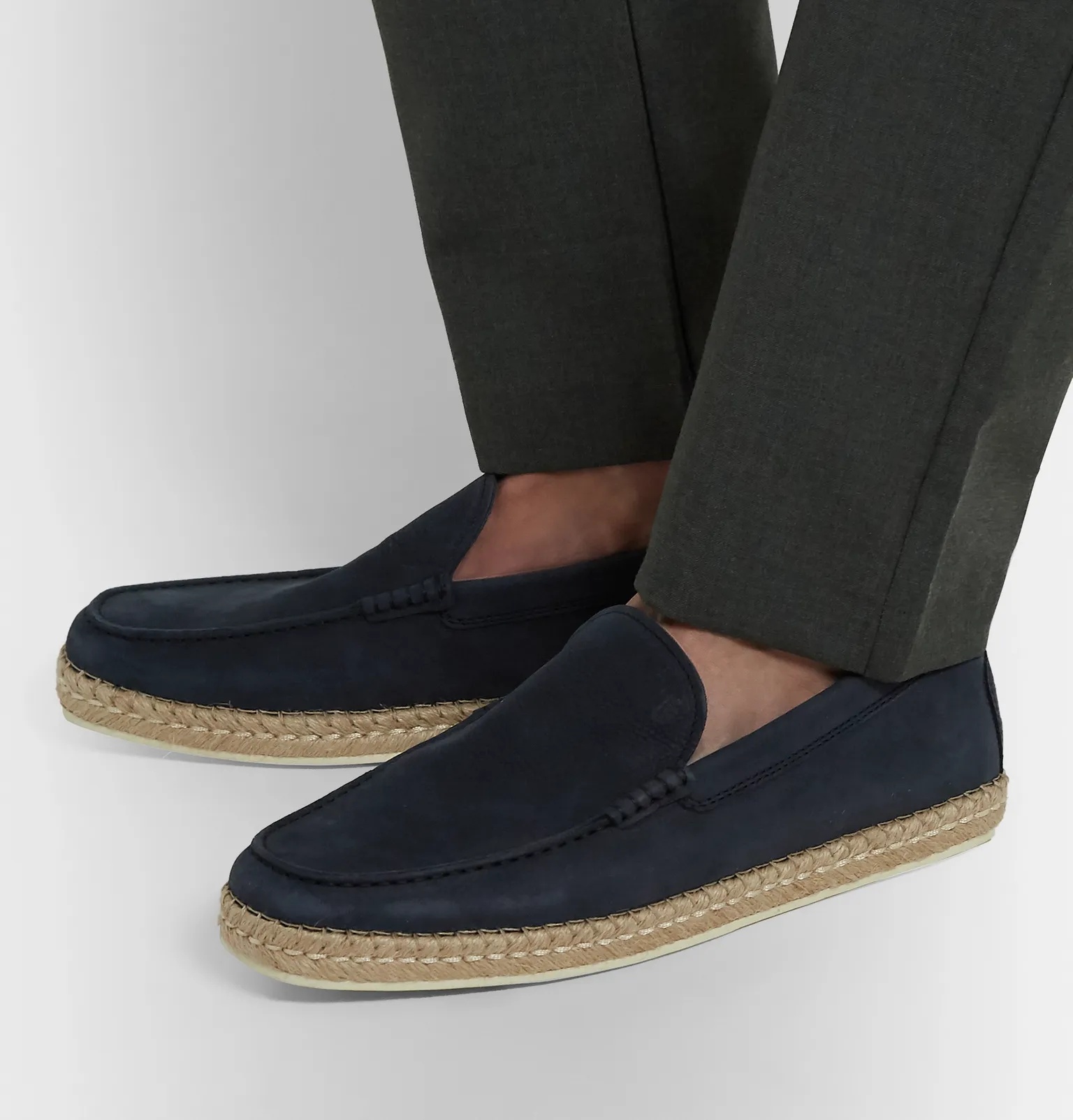 Nubuck Espadrille Loafers - 5