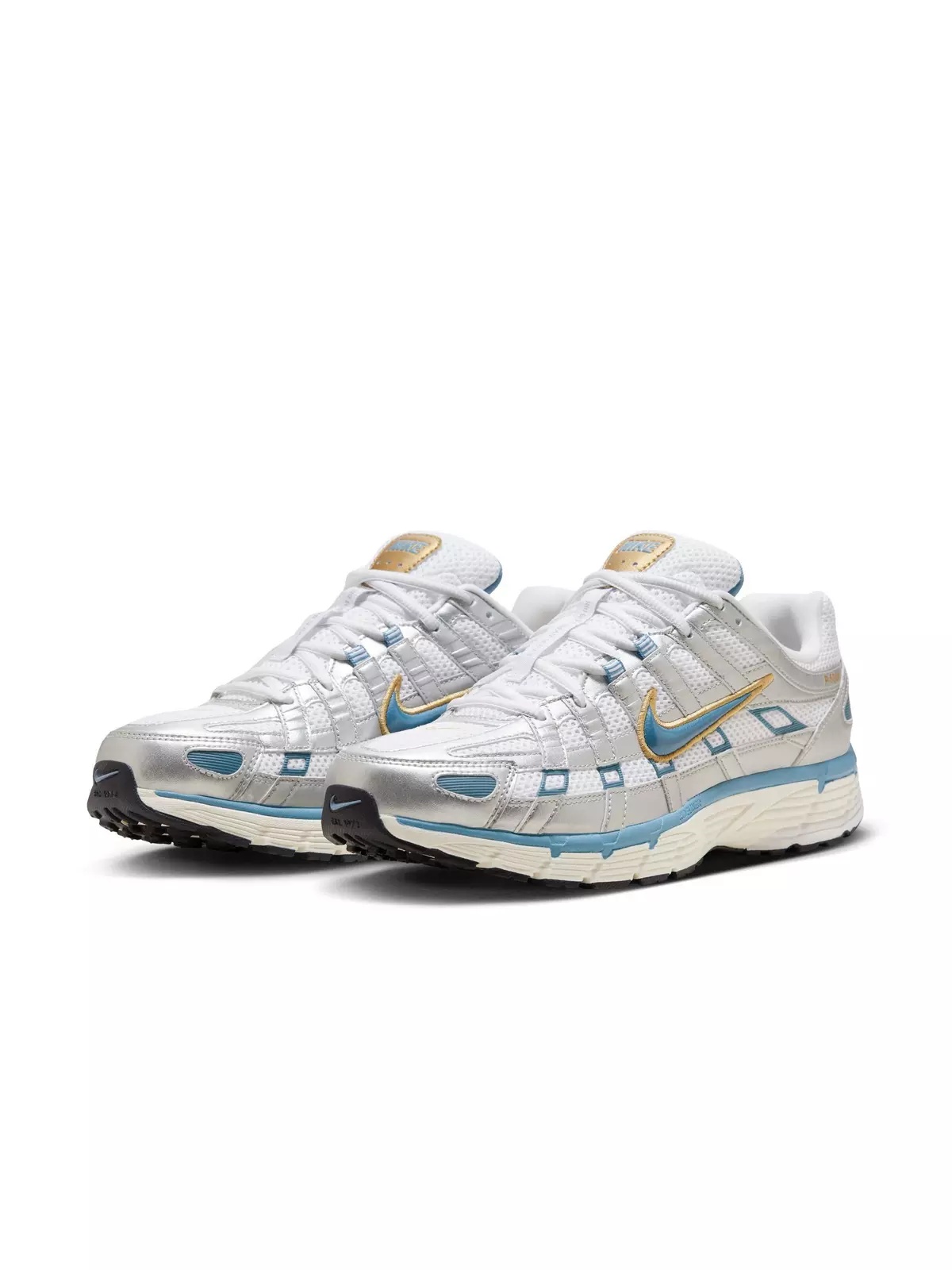P-6000 "White/Aegean Storm/Metallic Silver" Men's Shoe - 5