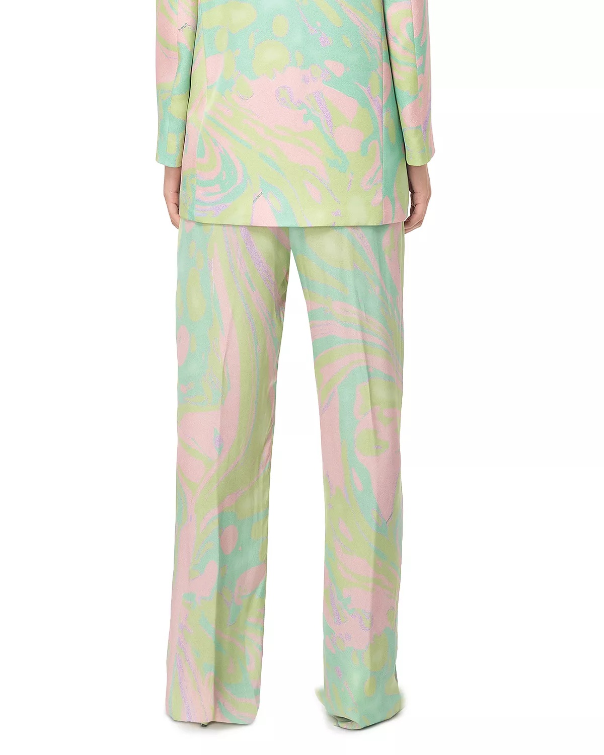 Printed Satin Pants - 4