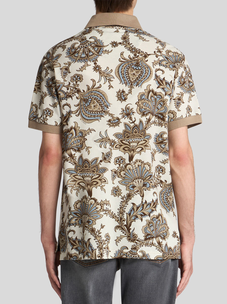 POLO SHIRT WITH FLORAL PRINT - 4