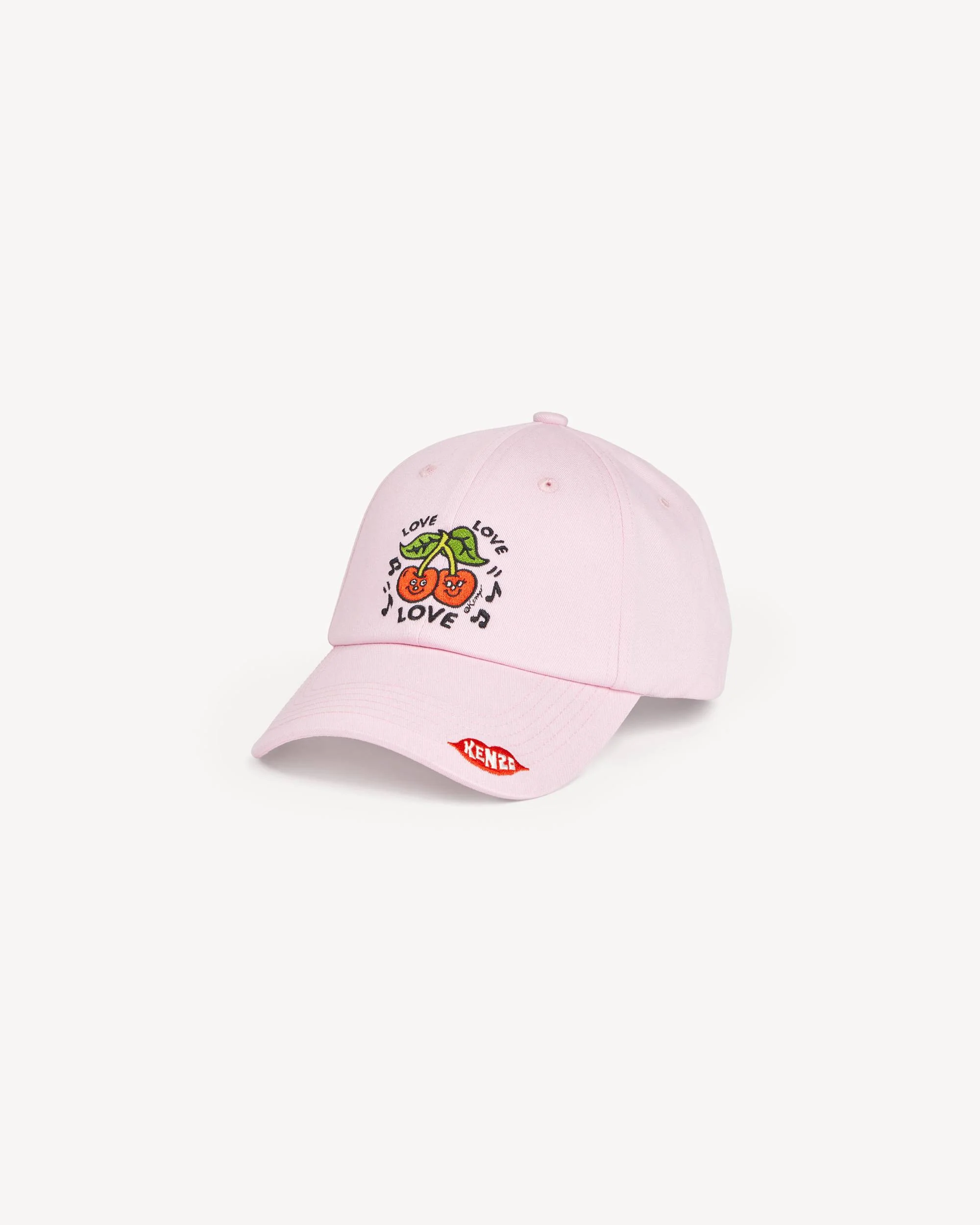 'KENZO Loves' embroidered cap in cotton - 1