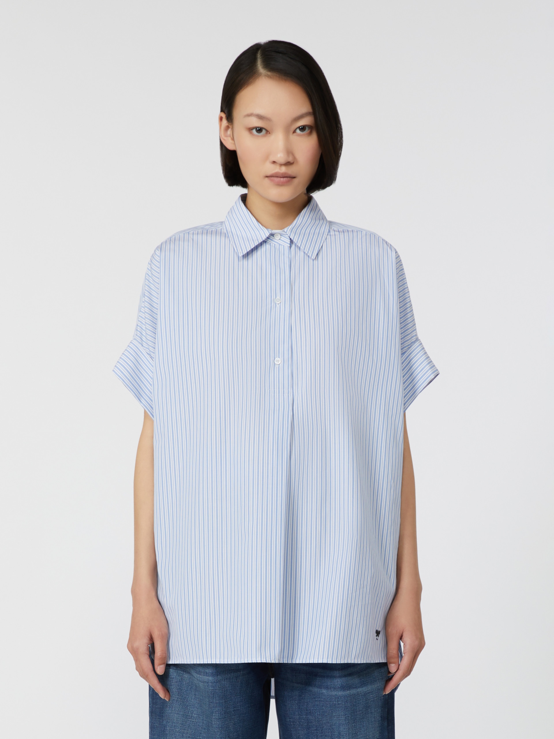 ARDEA Straight-fit cotton poplin shirt - 3