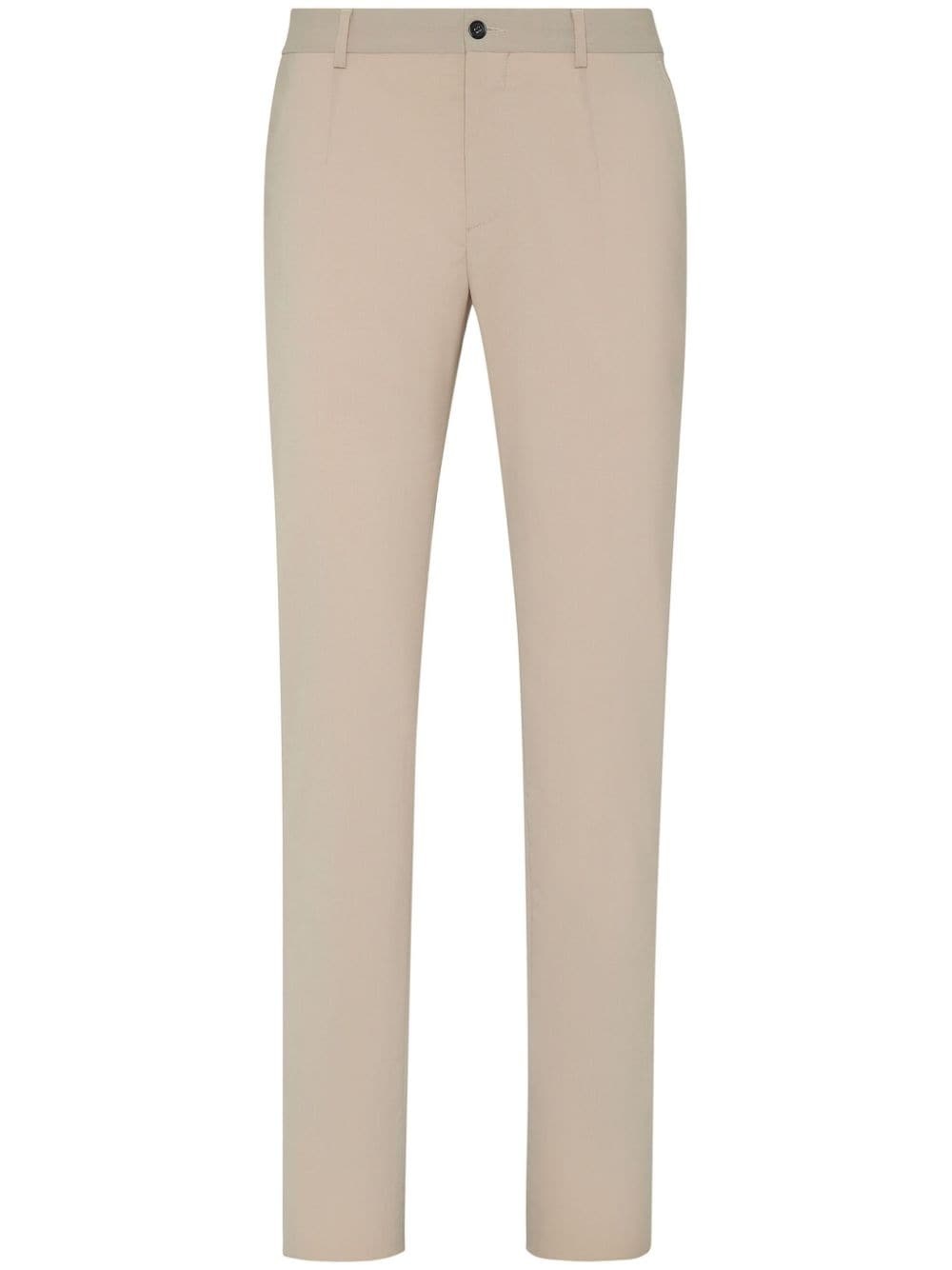 pressed-crease tailored trousers - 1