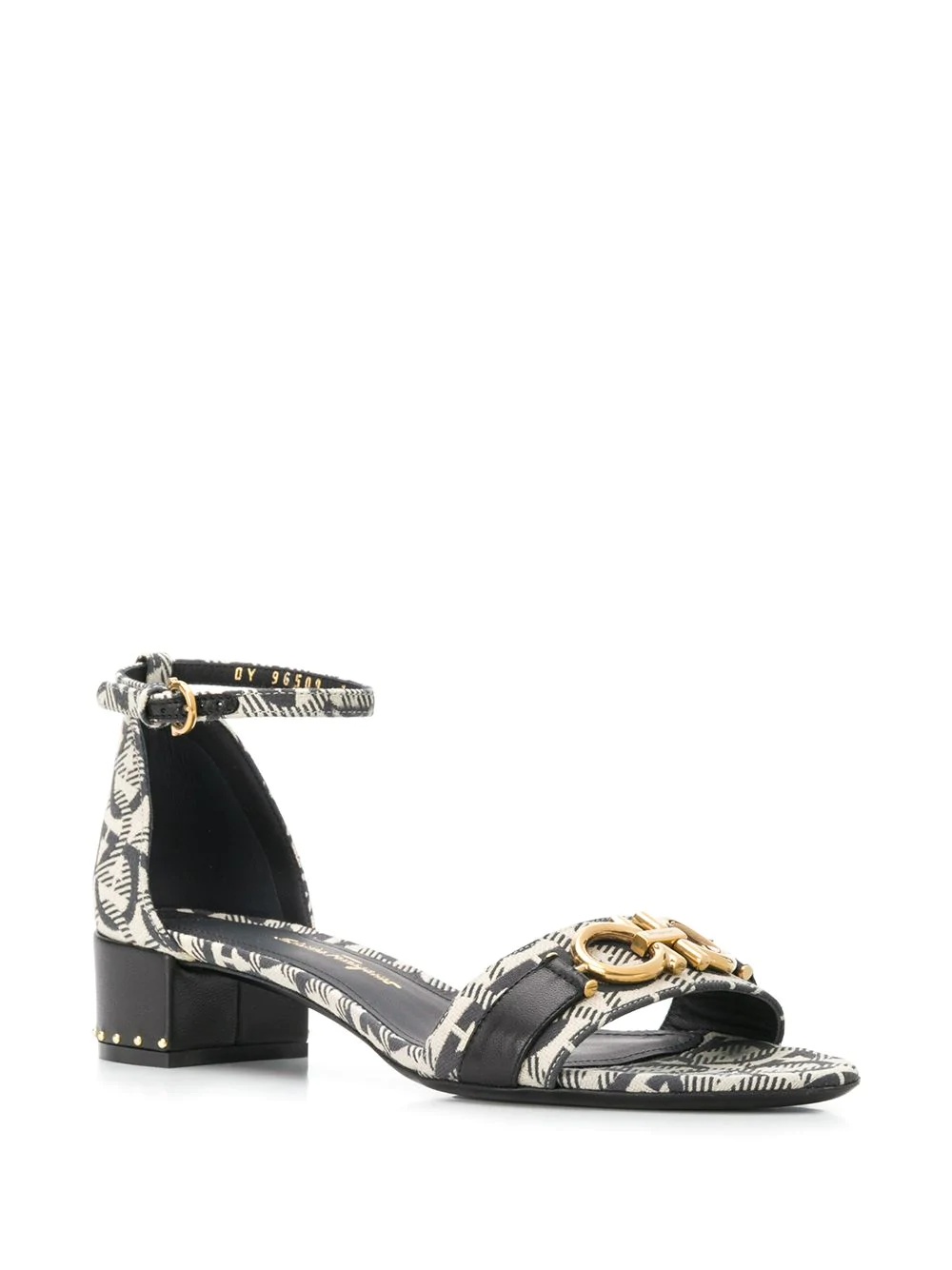 Gancio monogram print sandals - 2