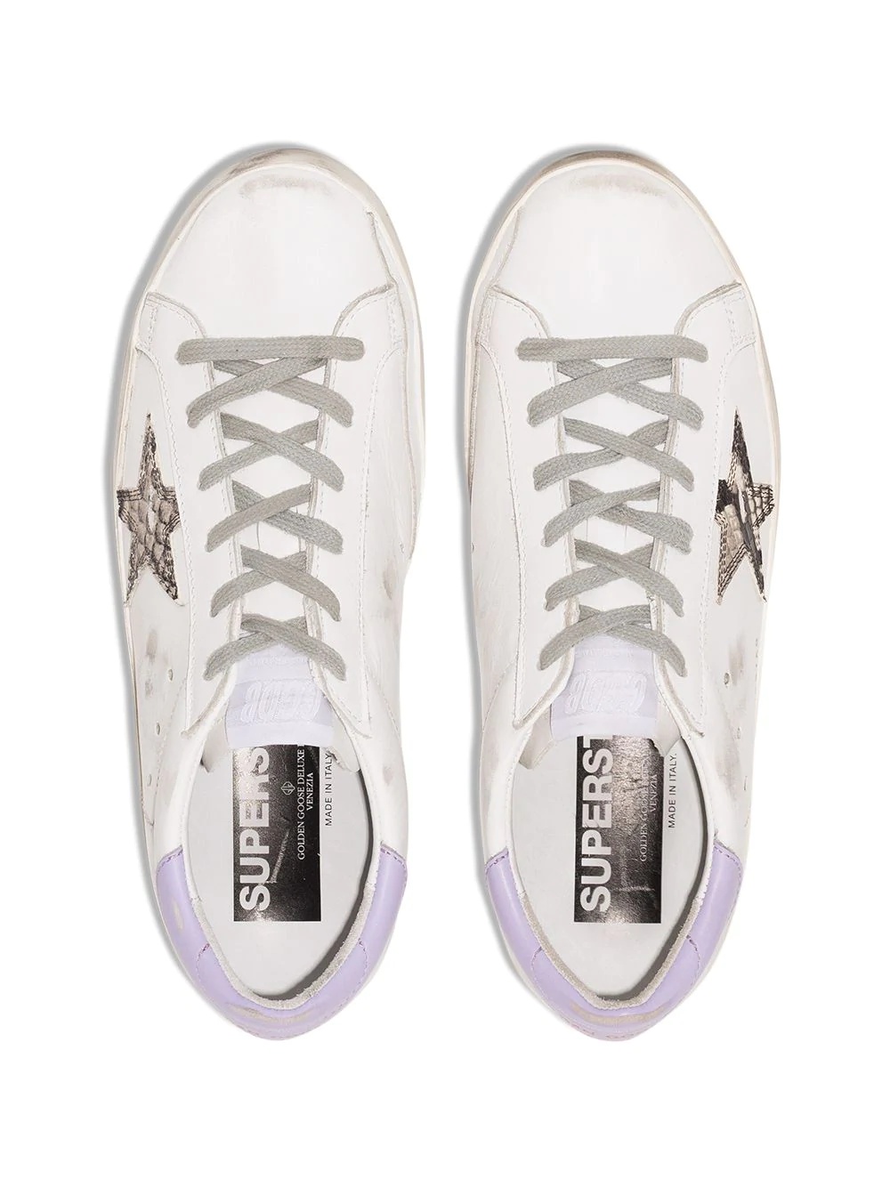 Superstar snake-print low-top sneakers - 5