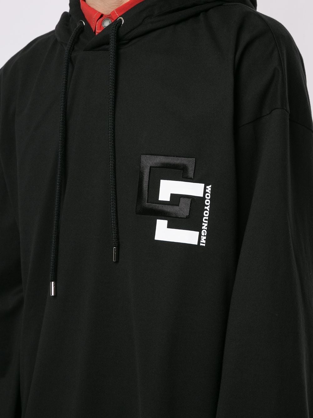 logo drawstring hoodie - 5