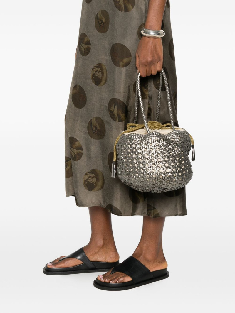 DRAGON DIFFUSION small Juventus braided bucket bag outlook