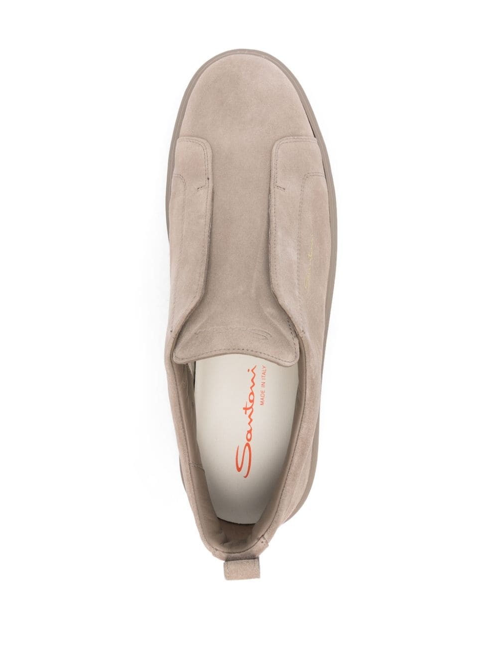 suede slip-on sneakers - 4