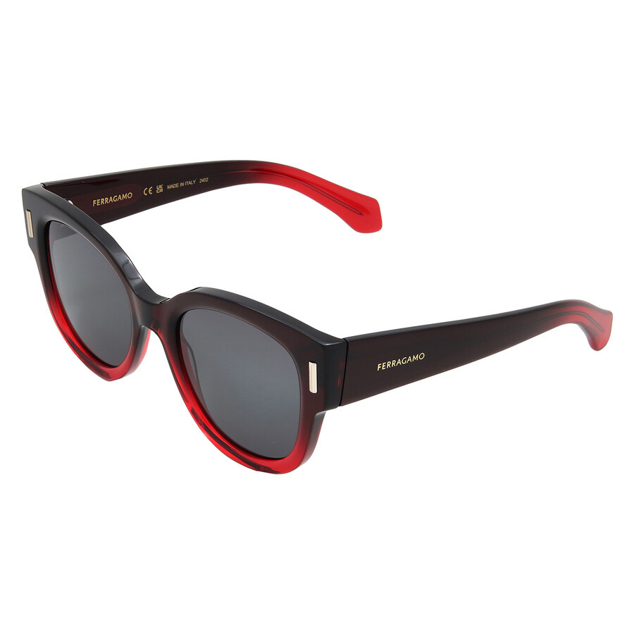Ferragamo Grey Oval Ladies Sunglasses SF2007S 615 51 - 4