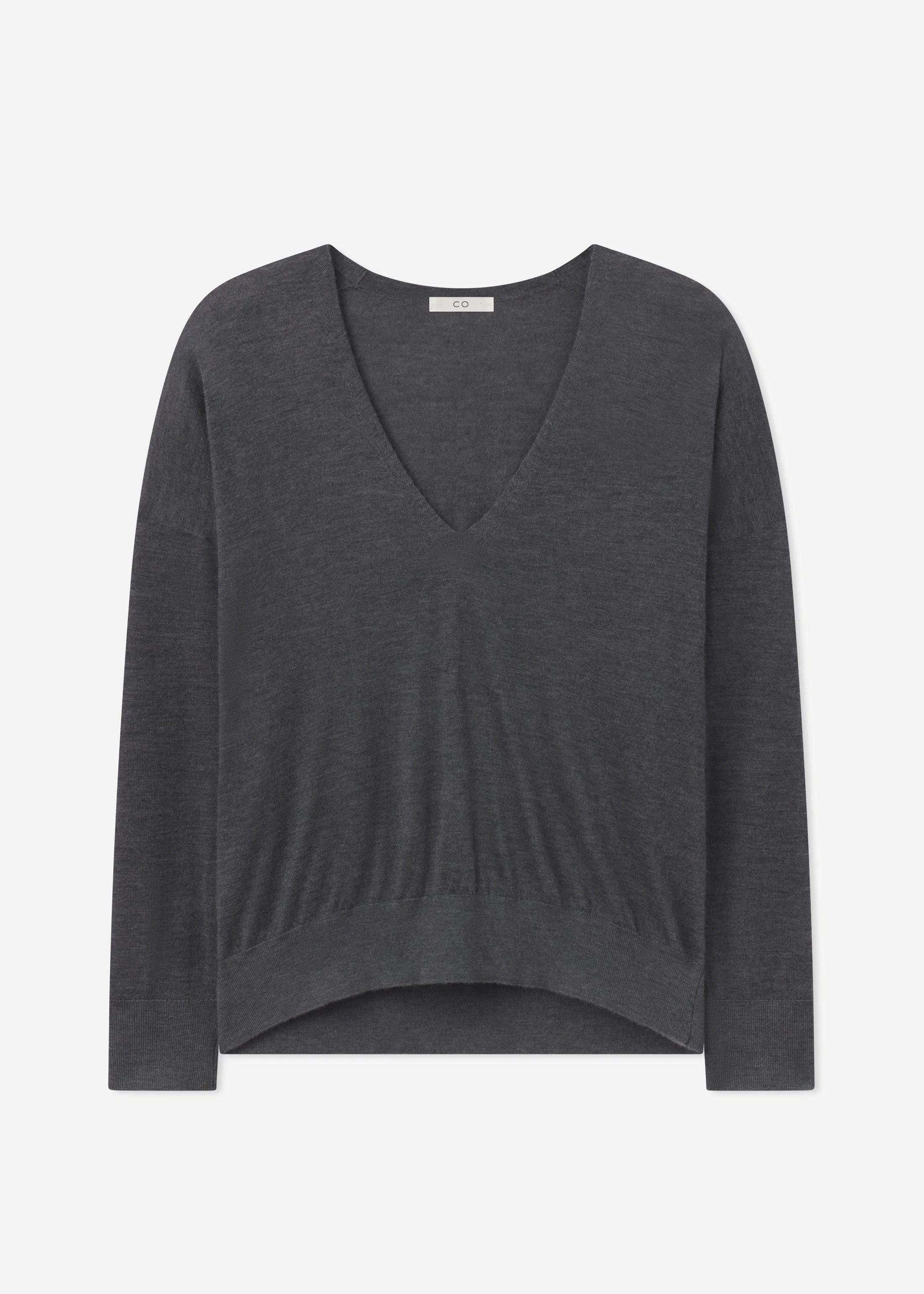 V-Neck Sweater in Fine Cashmere - 1
