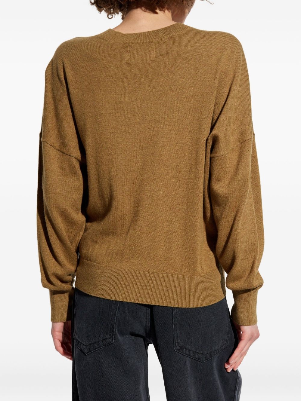 Marisans logo-detail round-neck sweater - 4