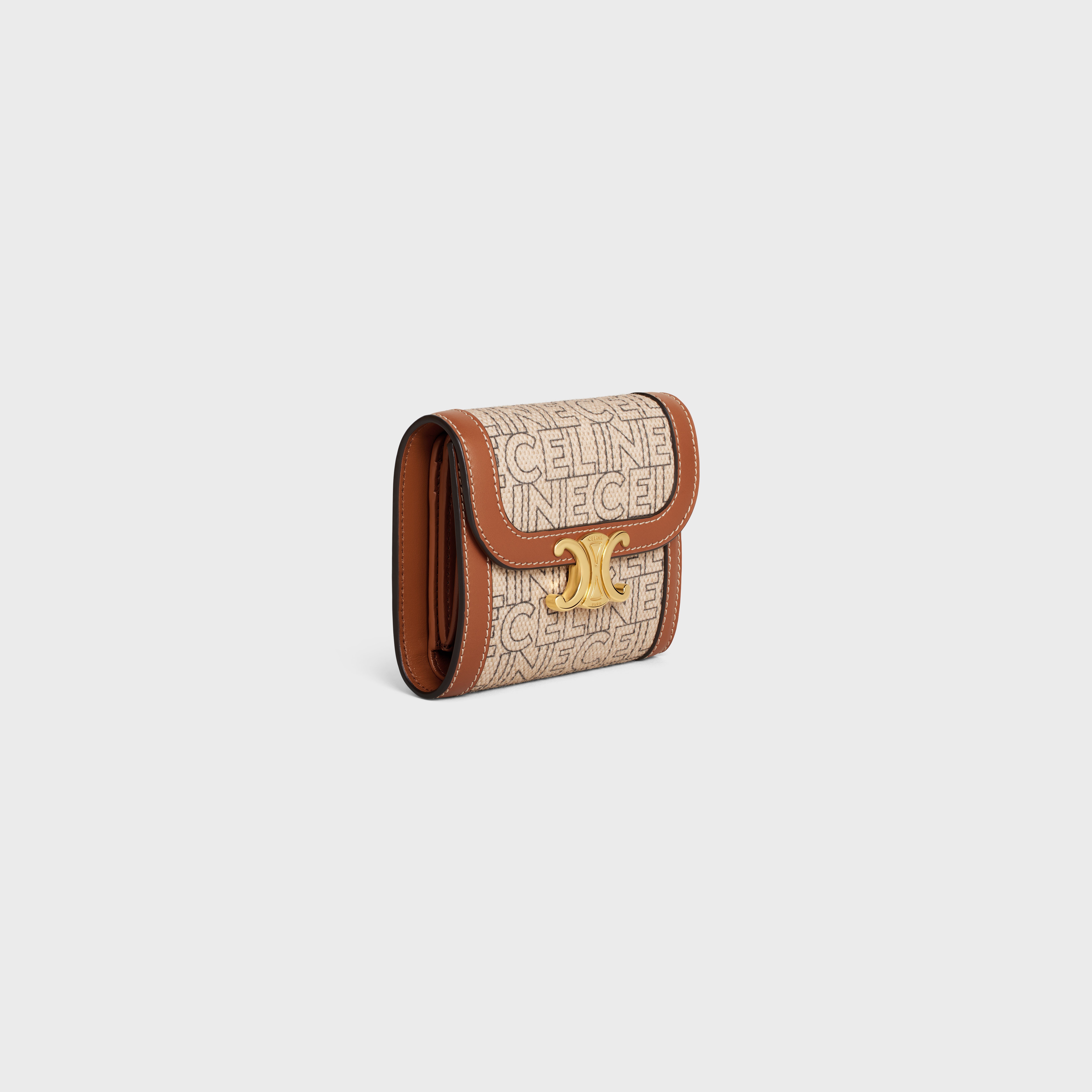 Small Wallet TRIOMPHE in TEXTILE CELINE ALL OVER PRINT - 2