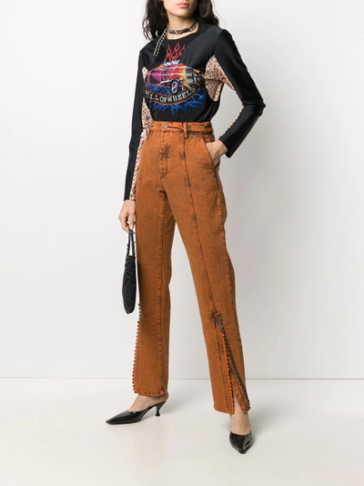 Y/Project acid-wash straight leg jeans outlook