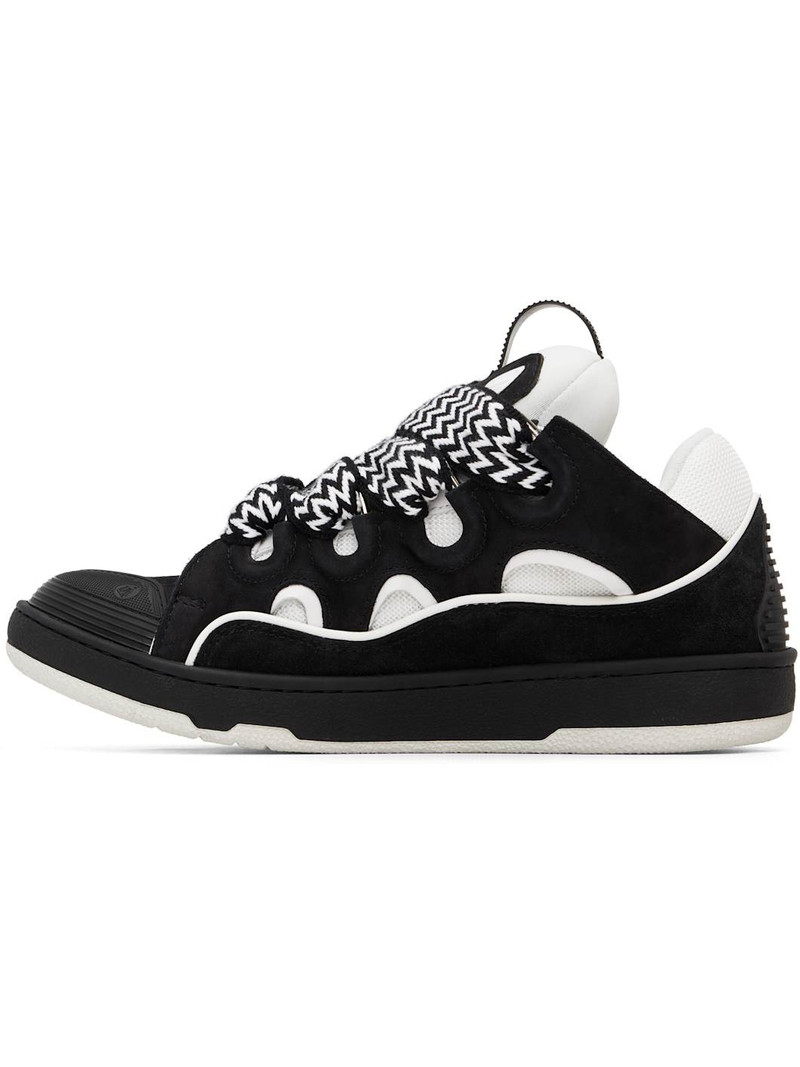 Lanvin Black & White Curb Sneakers outlook