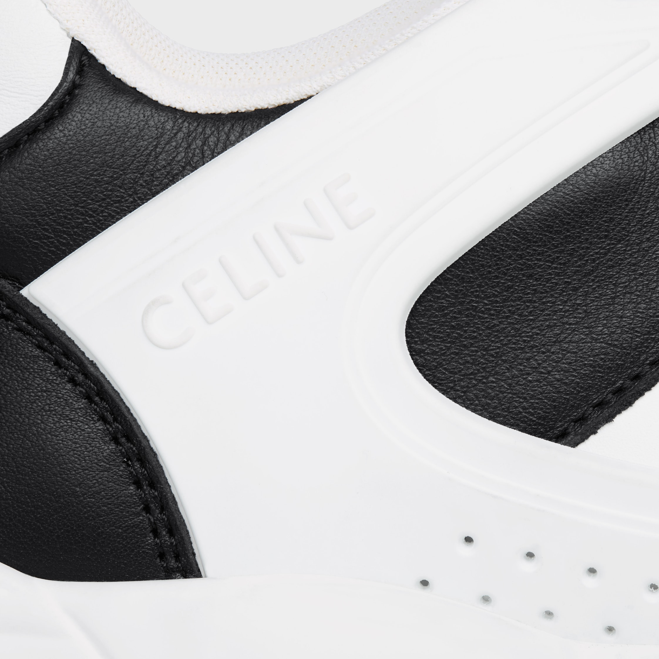 CELINE TRAINER CR-07 LOW LACE-UP SNEAKER in CALFSKIN - 4