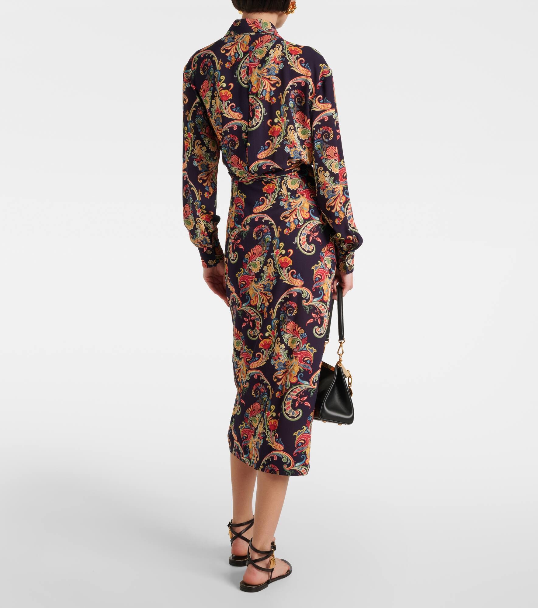 Paisley shirt dress - 3