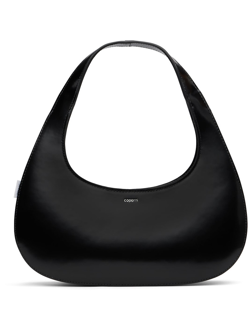 Black Slim Swipe Baguette Bag 1