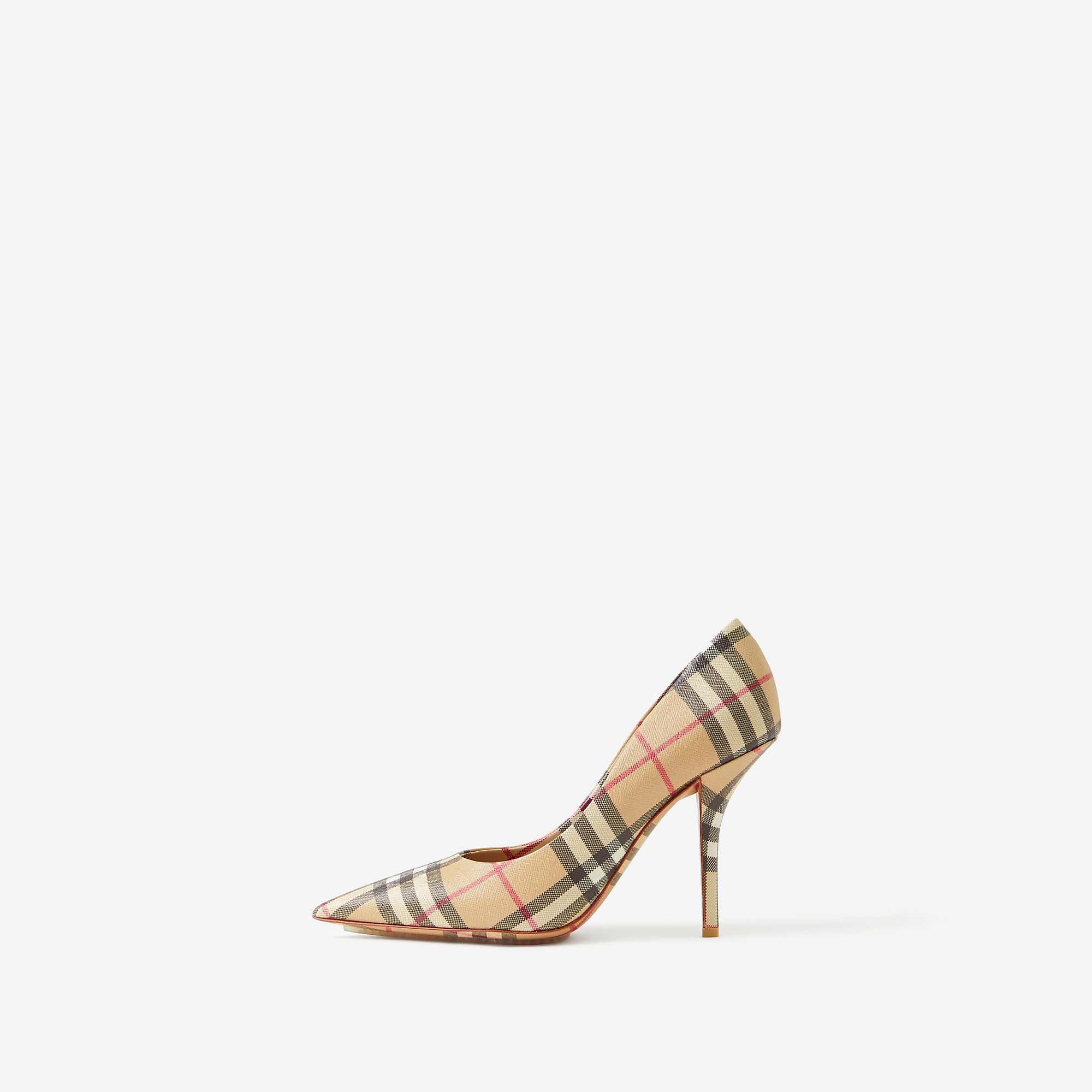 Vintage Check Point-toe Pumps - 5