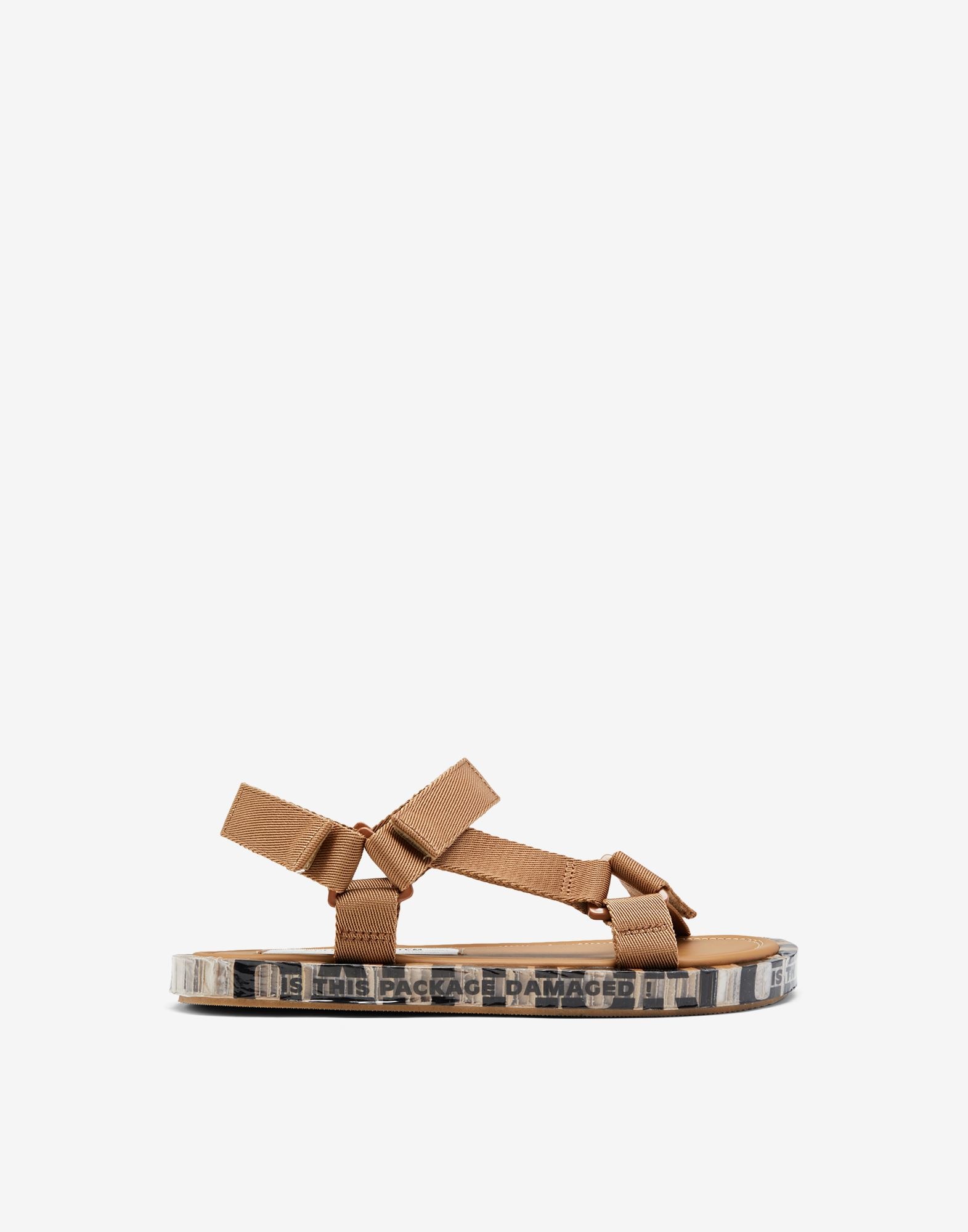 Strapped leather sandals - 1