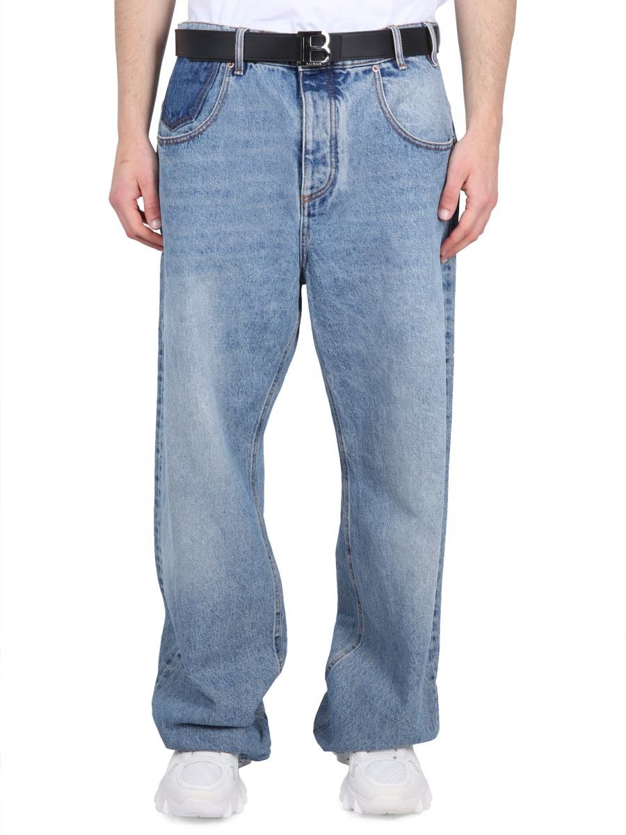 BALMAIN LOOSE FIT JEANS - 1