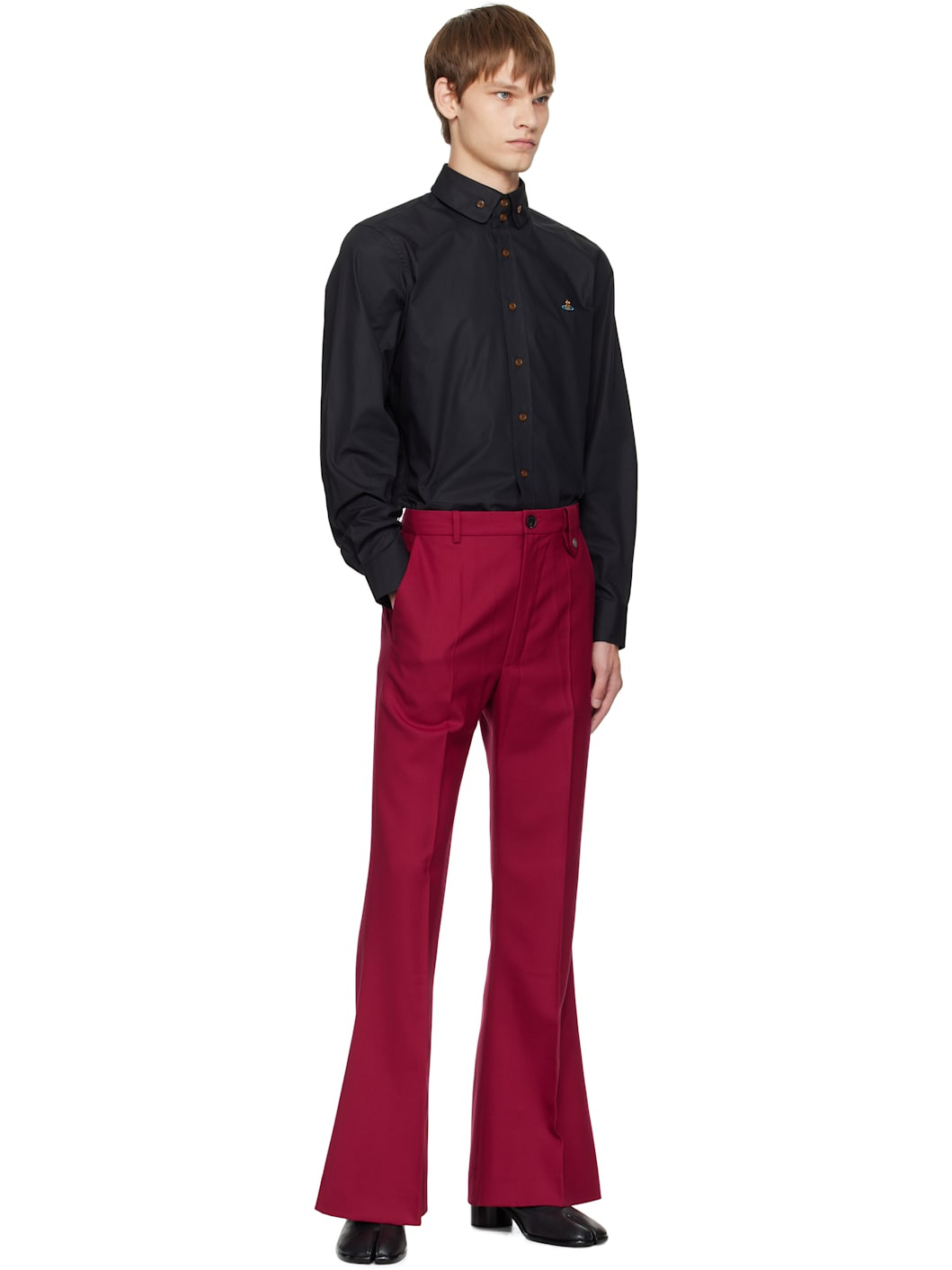 Black Two Button Krall Shirt - 5