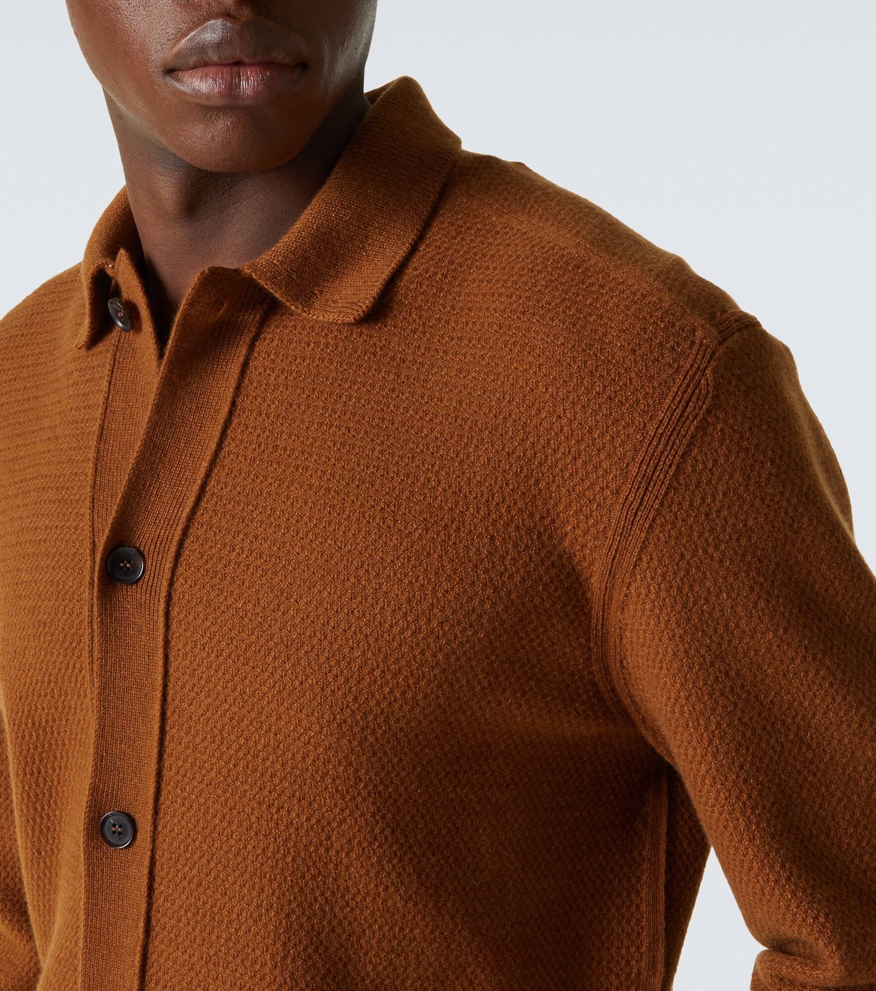 Ribbed-knit cashmere cardigan - 5