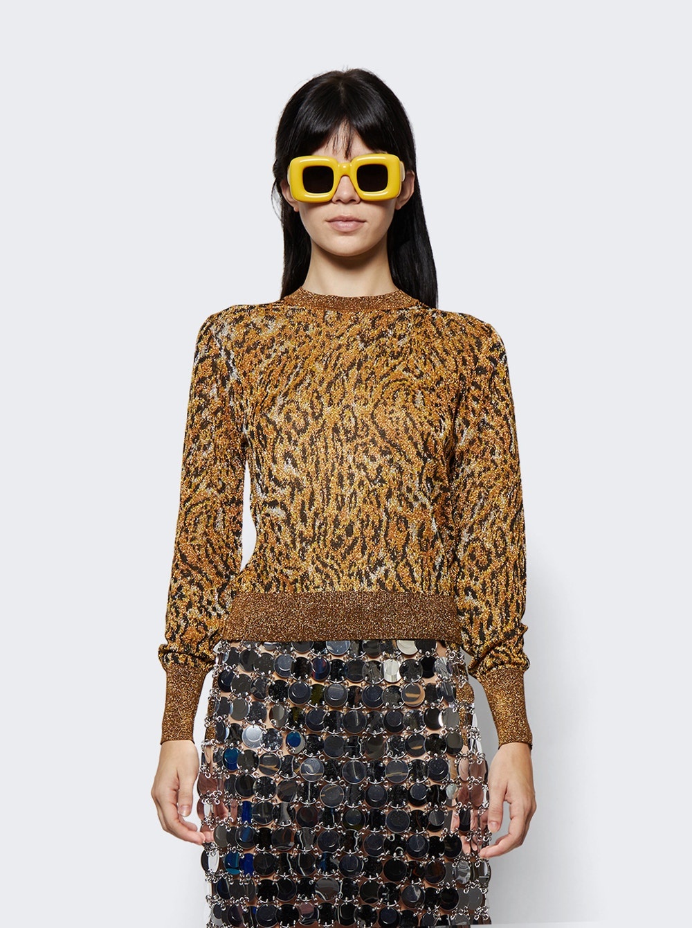 Leopard Print Pullover Brown - 3