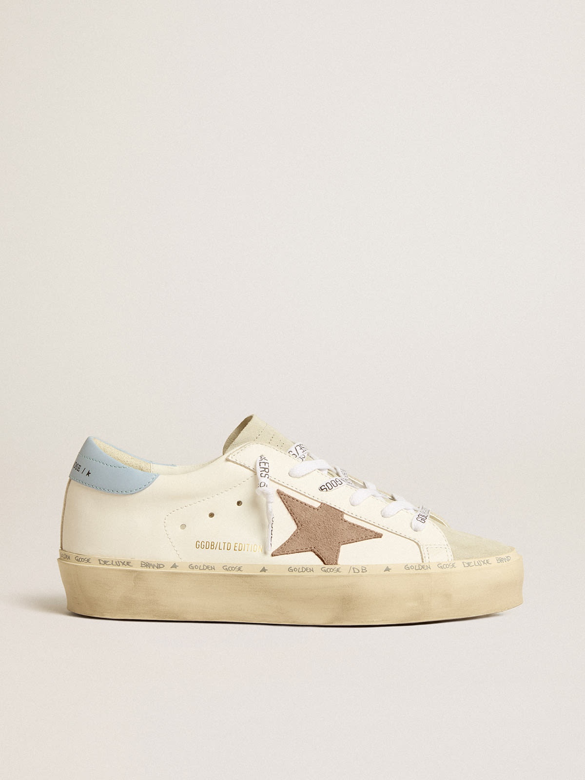 Hi Star LTD with pink suede star and light blue leather heel tab - 1