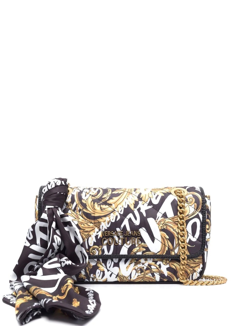 baroque-print crossbody bag - 1