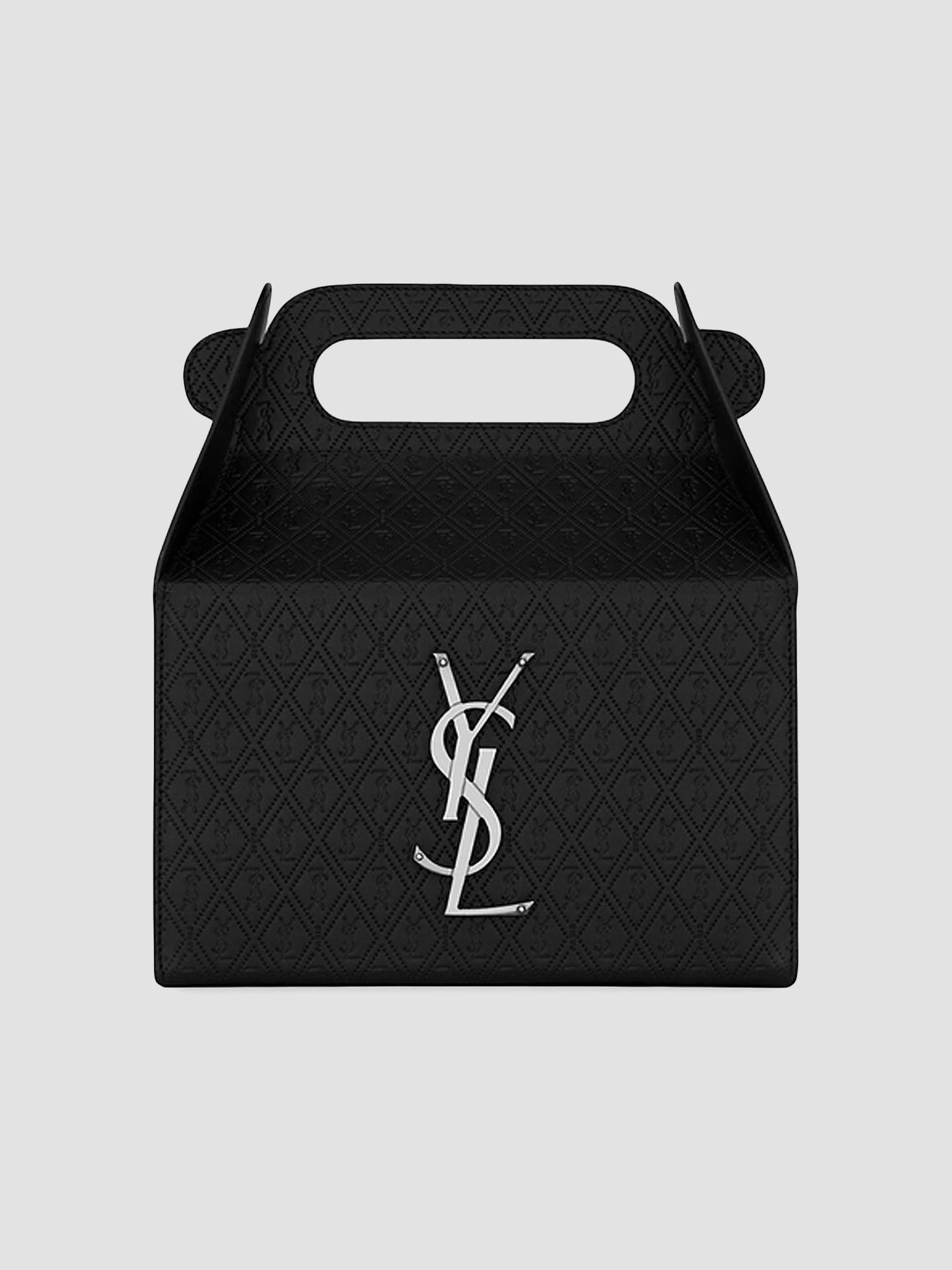 Women's Take Away Box in Leather - Black - 1