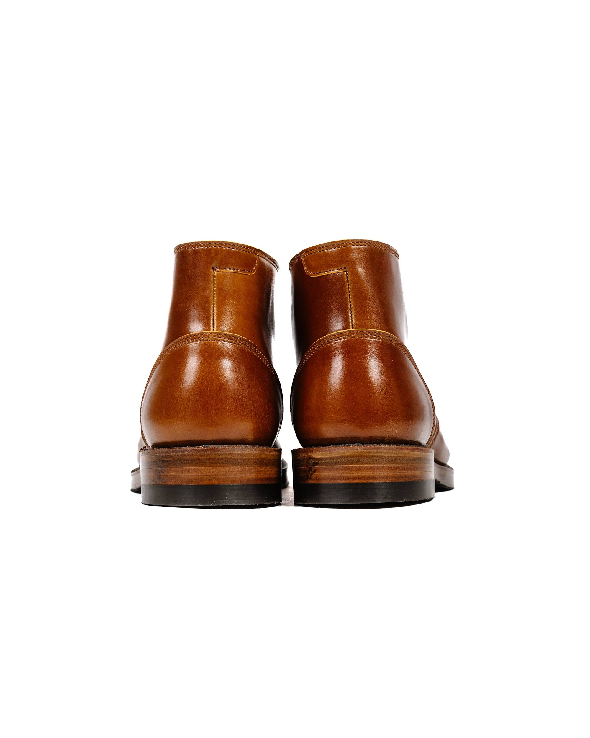 The Steadfast Chukka Boots Shinki Hikaku Shell Cordovan Cognac - 4
