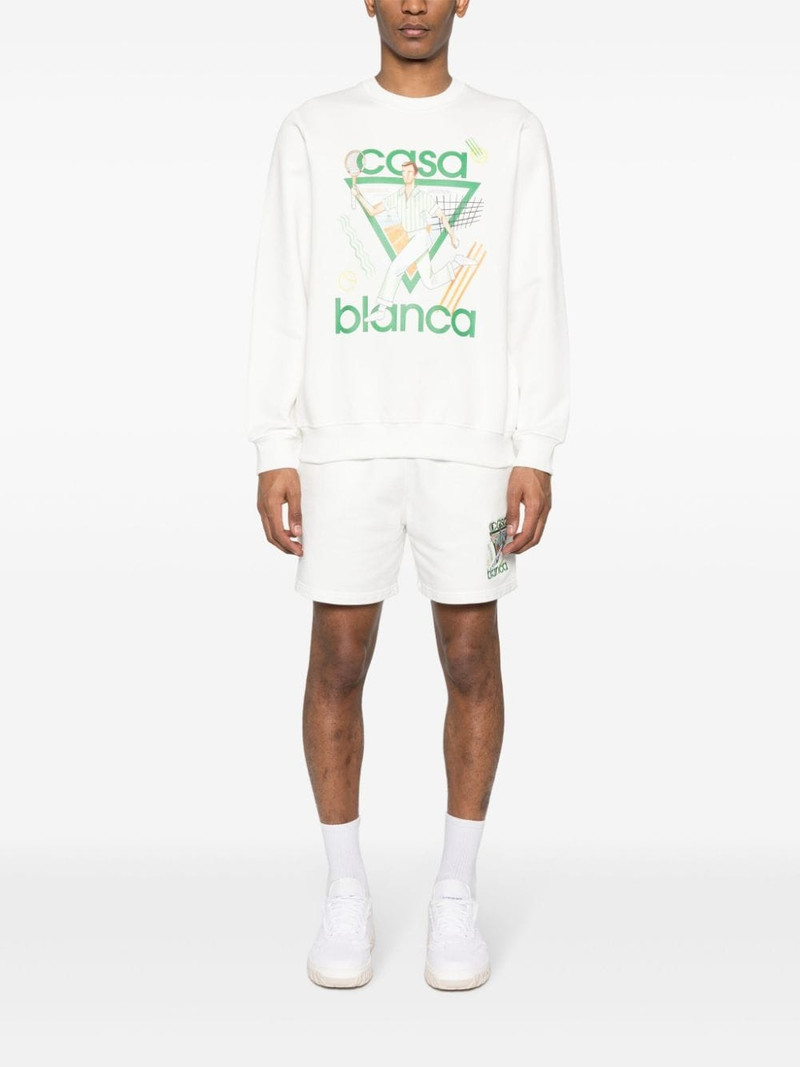 CASABLANCA Le Jeu organic-cotton sweatshirt outlook