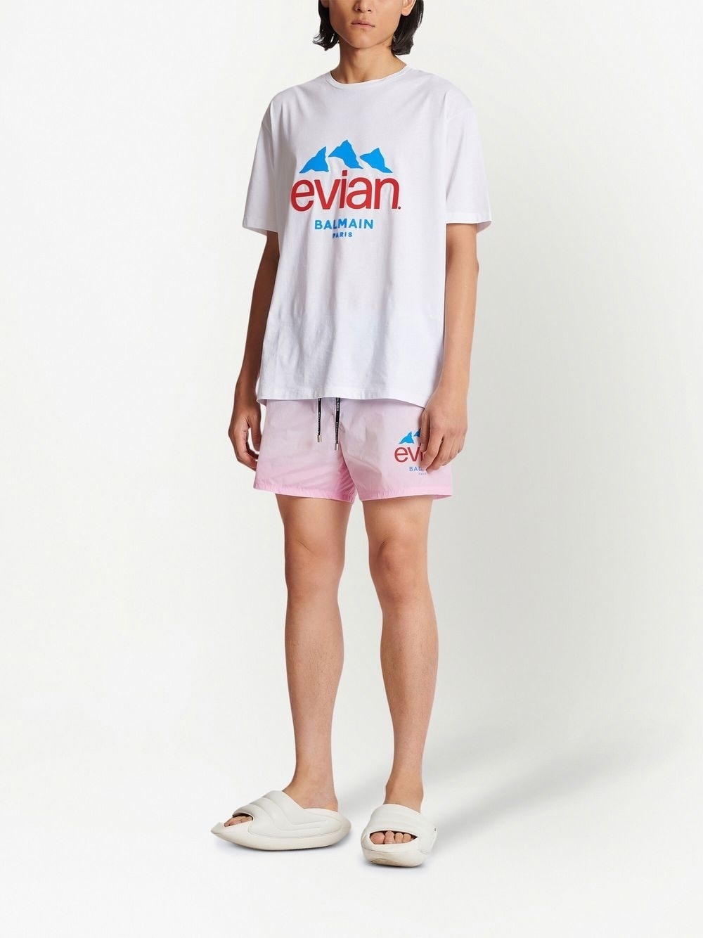 x Evian gradient swim shorts - 2