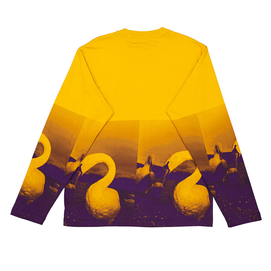 Burberry Swan Print Long-Sleeve Football T-Shirt - 2