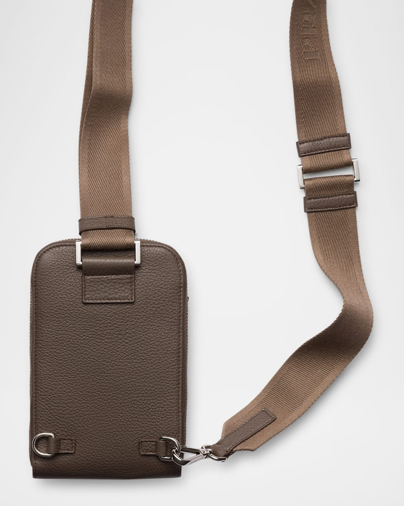 Prada Men's Vitello Daino Sling Bag outlook