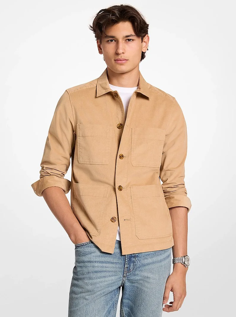 Cotton Blend Shirt Jacket - 1