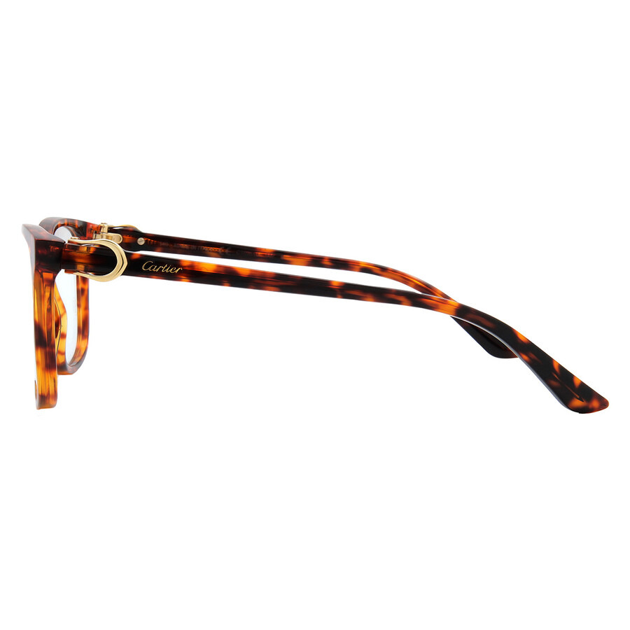 Cartier Demo Square Ladies Eyeglasses CT0351O 002 56 - 3