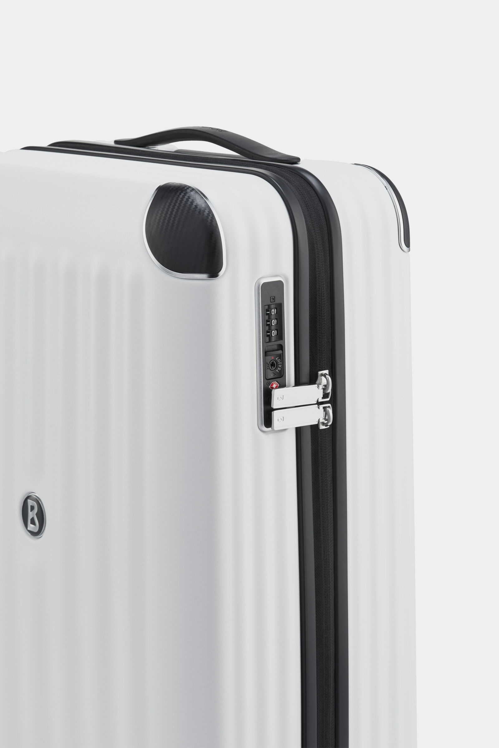 Piz Deluxe small hard shell suitcase in White - 6
